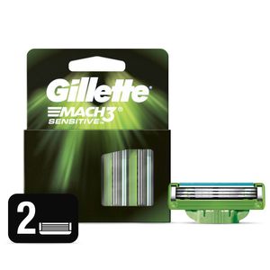Gillette Cartuchos Para Afeitas Mach3 Sensitive (2 Unidades)