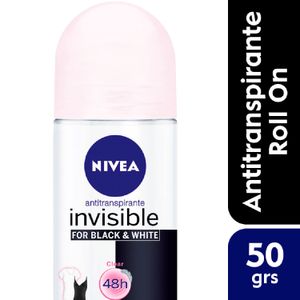 Nivea Desodorante Roll On Invisible B&W Clear 50 Ml