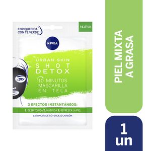 Nivea Máscara De Papel Detox (1 Unidad)