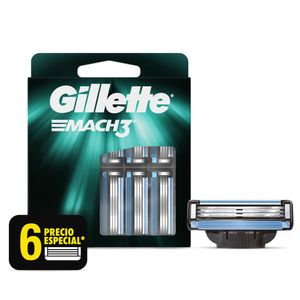 Gillette Cartuchos Mach3 (6 Repuestos)