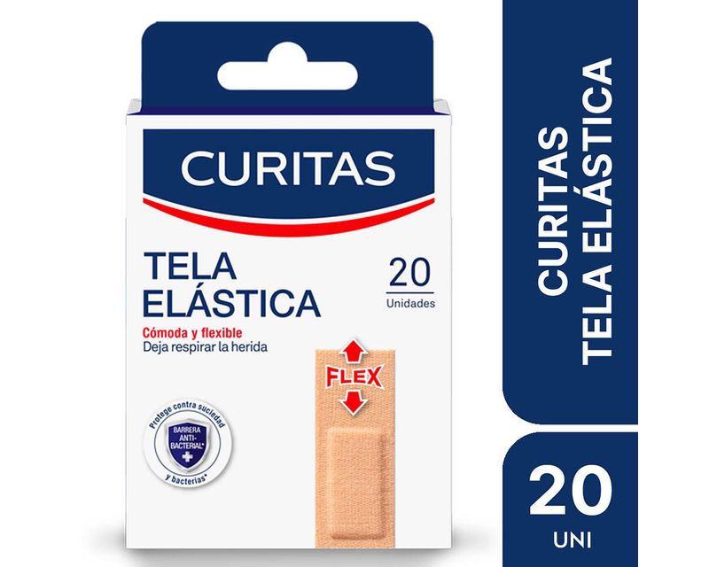 Curitas-ApOSitos-Adhesivos-De-Tela-ElAStica--20-U-