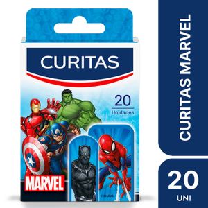 Apósitos adhesivos marvel para niños (20 unidades)