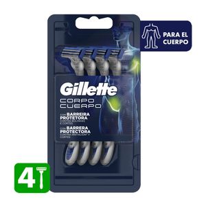 Afeitadoras desechables para el cuerpo (4 unidades)